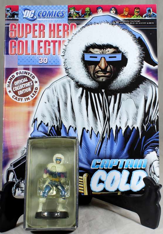 DC comics - lead, hand painted figurine with book - Captain Cold #30