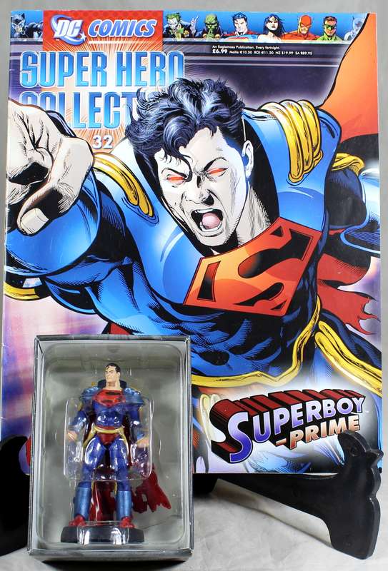 DC comics - lead, hand painted figurine with book - Superboy Prime #32