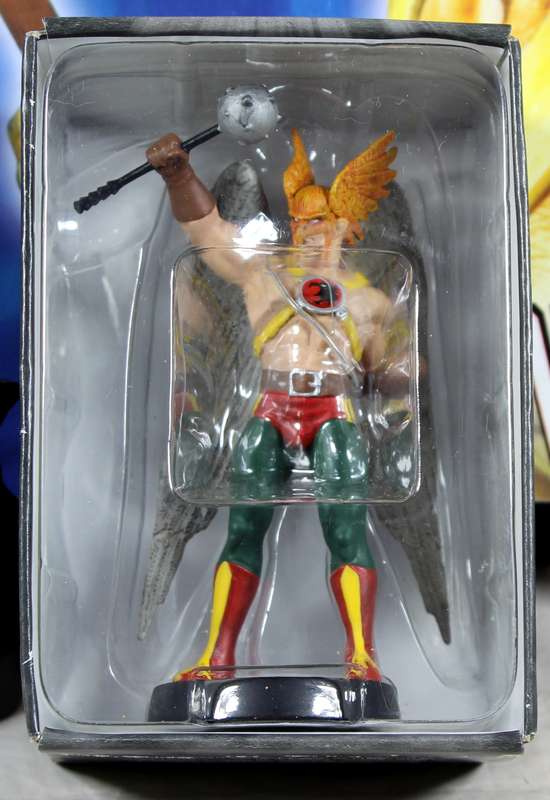DC comics - lead, hand painted figurine with book - Hawkman #33