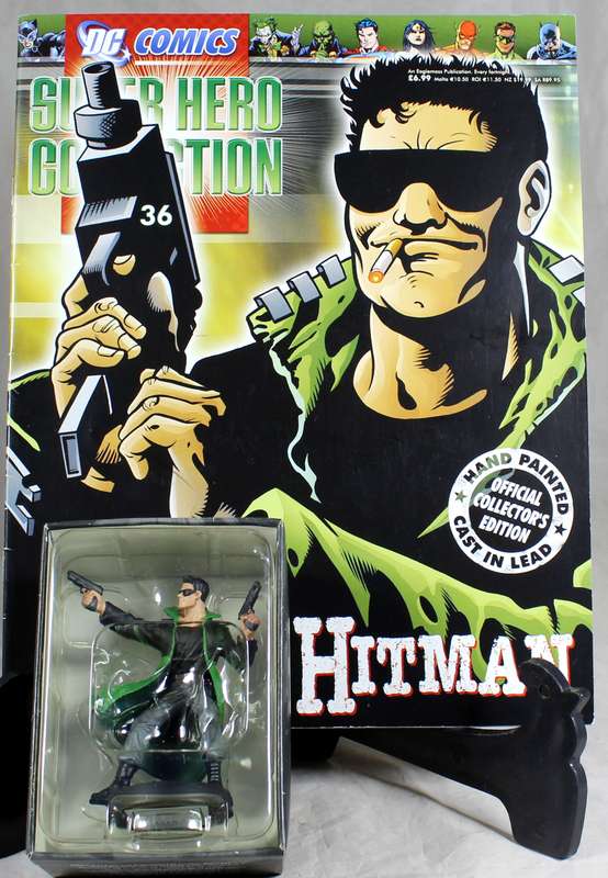 DC comics - lead, hand painted figurine with book - Hitman #36