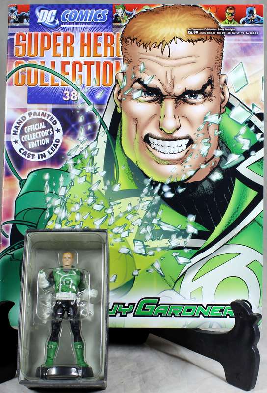 DC comics - lead, hand painted figurine with book - Guy Gardner #38