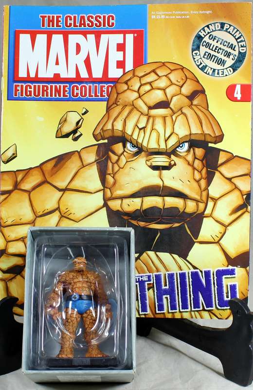 Marvel comics - lead, hand painted figurine with book - The Thing #4