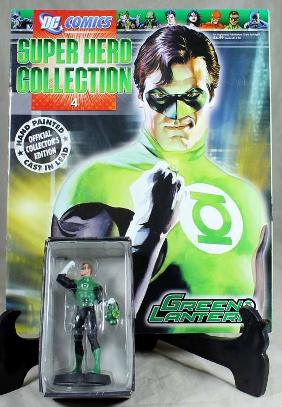 DC comics - lead, hand painted figurine with book - Green Lantern (Hal Jordan) #4