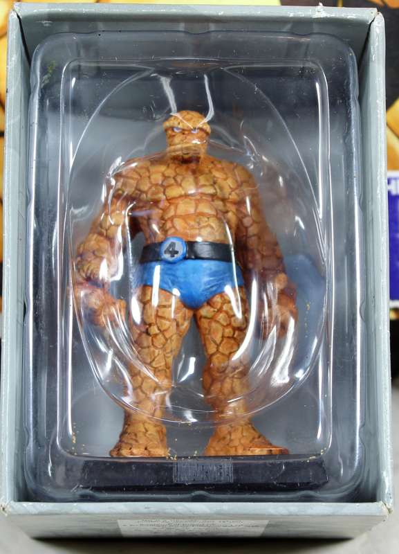 Marvel comics - lead, hand painted figurine with book - The Thing #4