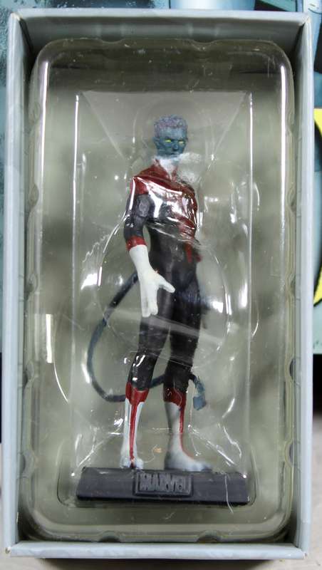 Marvel comics - lead, hand painted figurine with book - Nightcrawler #42