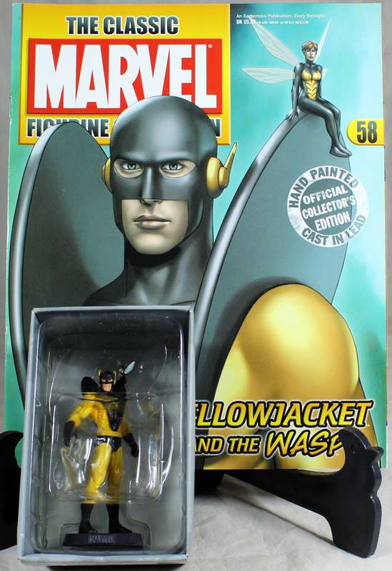 Marvel comics - lead, hand painted figurine with book - Yellowjacket #58