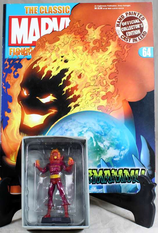 Marvel comics - lead, hand painted figurine with book - Dormammu #64