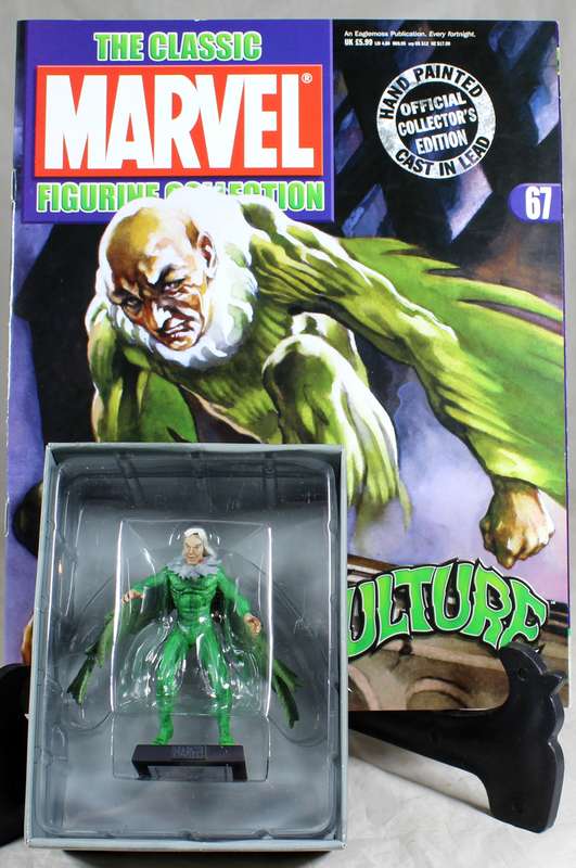 Marvel comics - lead, hand painted figurine with book - The Vulture #67