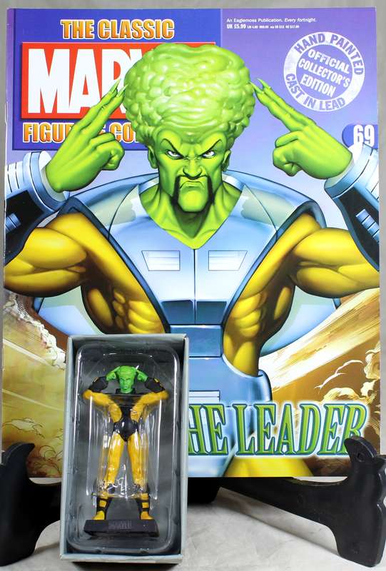 Marvel comics - lead, hand painted figurine with book - The Leader #69