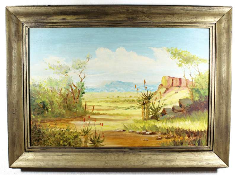 After Mauritz Hatting - Landscape with Aloes