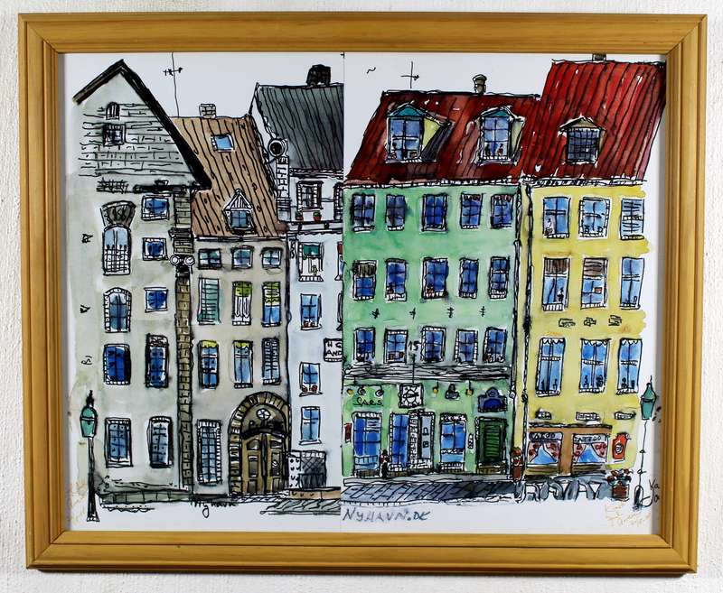 Nyhavn houses in Copenhagen