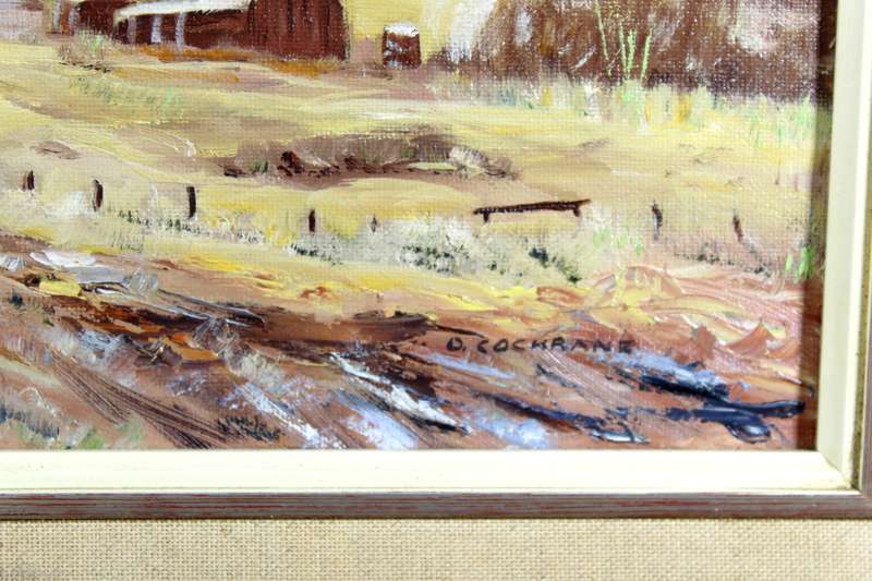 D Cockrane - Farmscene with figures