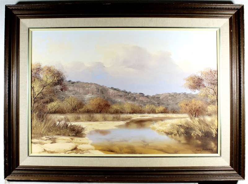 Thomas Hacking - River in a landscape