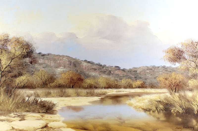 Thomas Hacking - River in a landscape