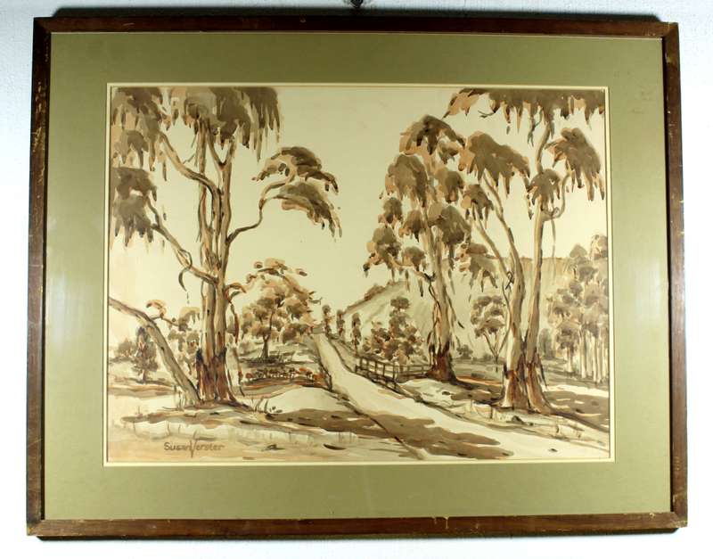 Susan Verster - Tall trees in landscape