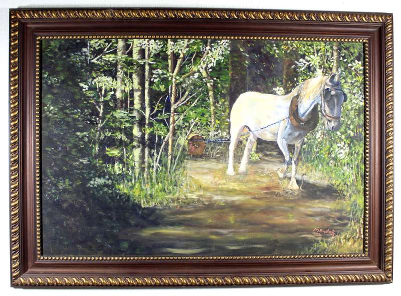 M Boshoff - Horse in the woods