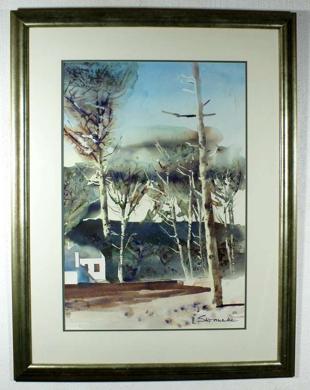 Ulrich Scwanecke - Farmhouse with tall trees
