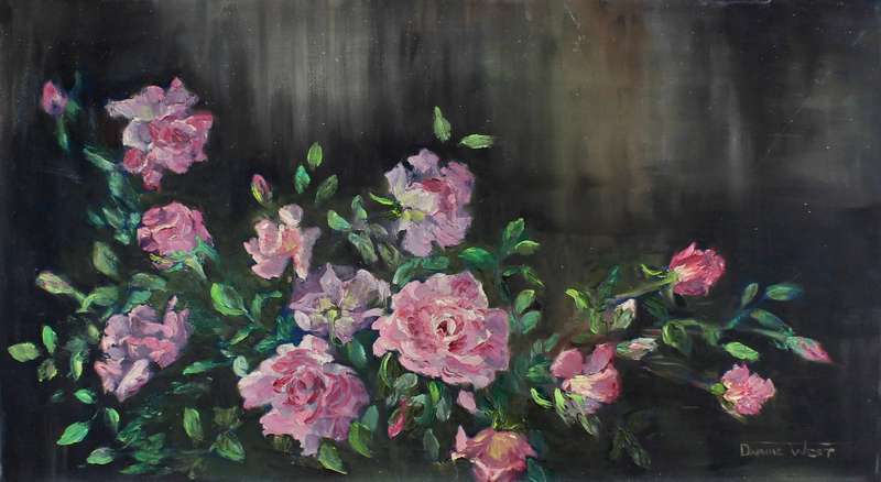 Daphne West - Pink roses