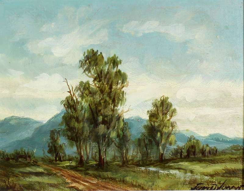 John Dykman - Dirt road and tall trees