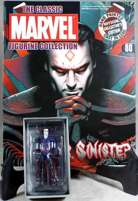Marvel comics - lead, hand painted figurine with book - Mister Sinister #80