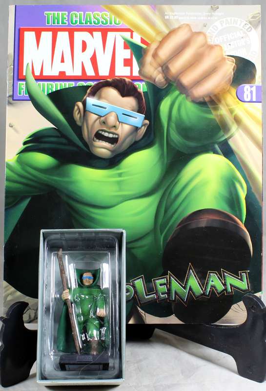 Marvel comics - lead, hand painted figurine with book - Mole Man #81