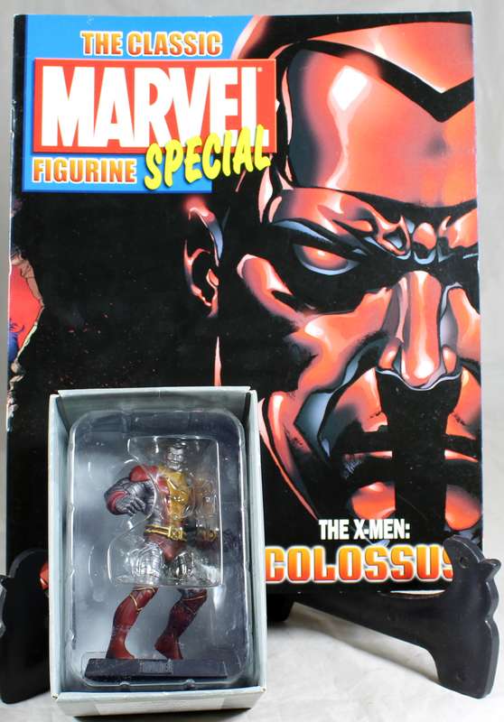 Marvel comics - lead, hand painted figurine with book - Colosus (special edition)