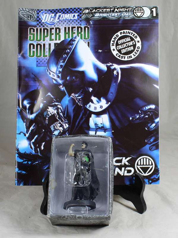 DC comics Blackets night - lead, hand painted figurine and book - Black hand