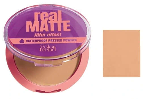 Avon Color Trend Real Matte Waterproof Pressed Powder - Neutral Medium  - 10g