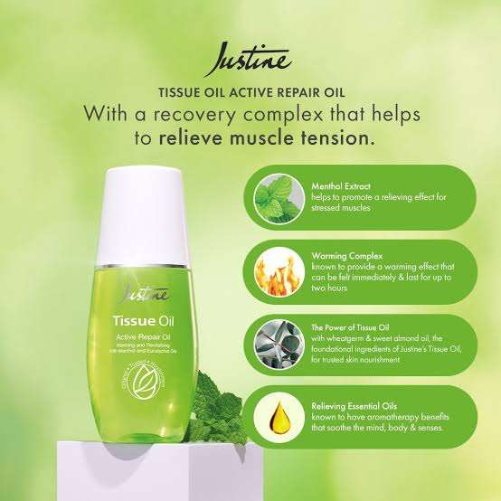 Justine Tissue Oil Active Repair Oil - 100ml