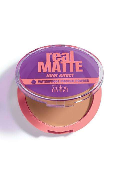 Avon Real Matte Waterproof Pressed Powder - Neutral Light