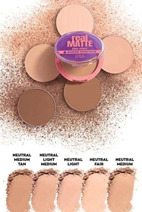 Avon Real Matte Waterproof Pressed Powder - Neutral Light