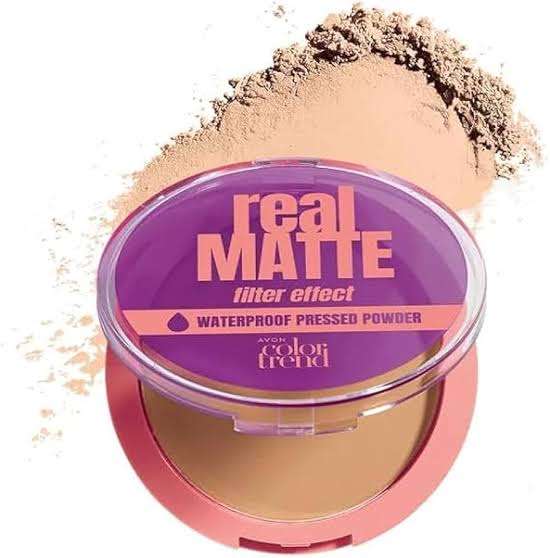Avon Real Matte Waterproof Pressed Powder - Neutral Light