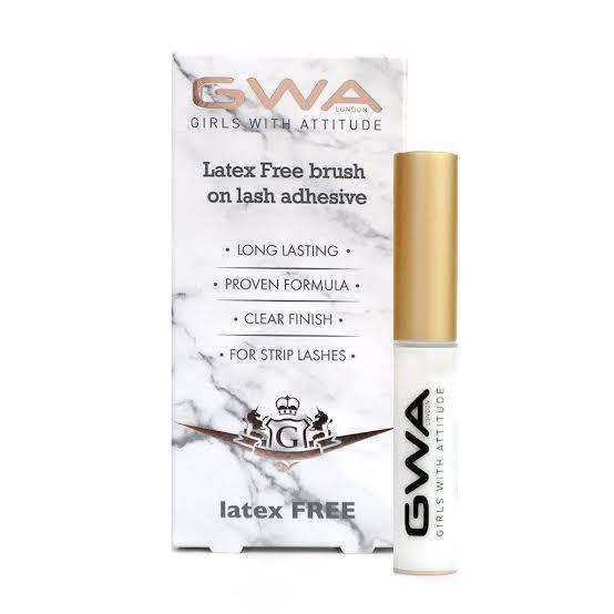 GWA Girls With Attitude Latex Free Brush On Lash Adhesive.