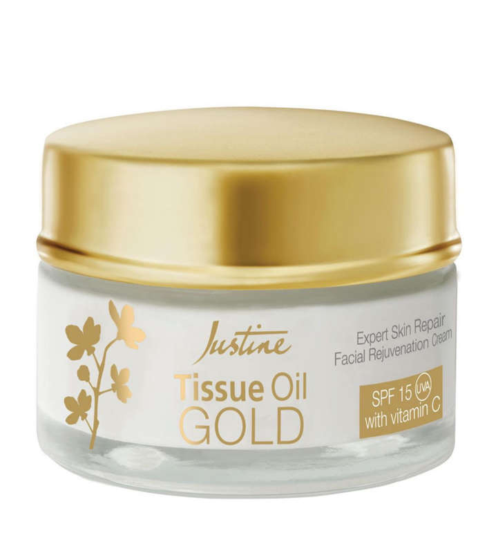 Justine Tissue Oil Gold Expert Skin Repair Rejuvenation SPF 20- 50ml x 2