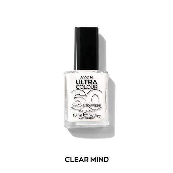 Avon Ultra 60 Seconds Express Nail Enamel: Clear Mind 10ml No Box