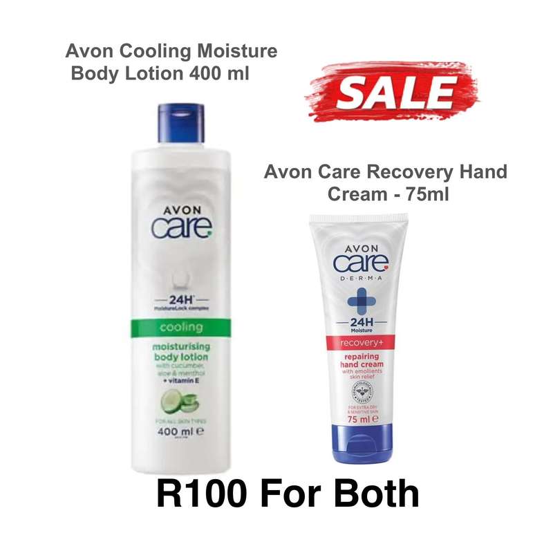 Avon Body Lotion 400ml + Hand Cream 75ml