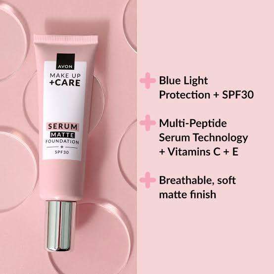 Avon 3-in-1 Serum Foundation Matte Finish SPF 30 - 30ml - 230N Creamy Natural