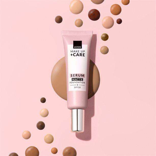 Avon 3-in-1 Serum Foundation Matte Finish SPF 30 - 30ml - 230N Creamy Natural