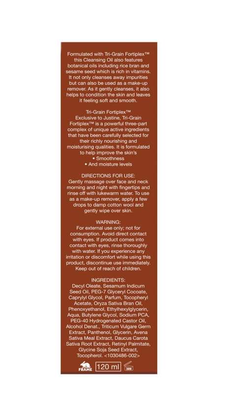 Justine Fortigrain Cleansing Oil - 120ml
