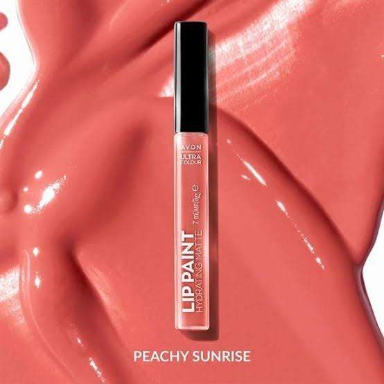 Avon Ultra Colour Lip Paint Hydrating Matte Liquid Lipstick 7ml - Peachy Sunrise