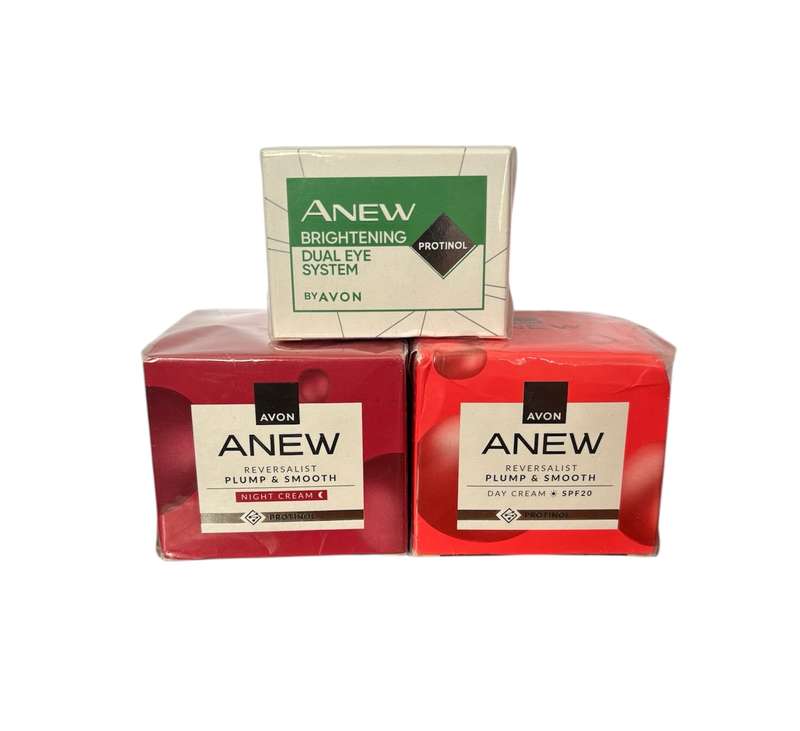 Avon Anew Bundle Deal -  Dual Eye System Cream + Reversalist Day Cream+ Reversalist Night Cream
