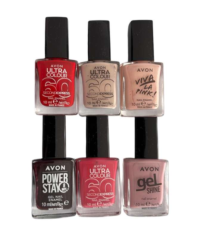 Avon Lot Of 6 Nail Polish NO BOX