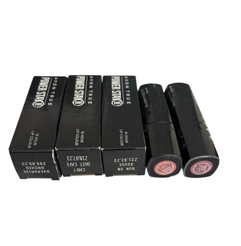 Avon Lot Of 5 Lipstick & Lip Colour