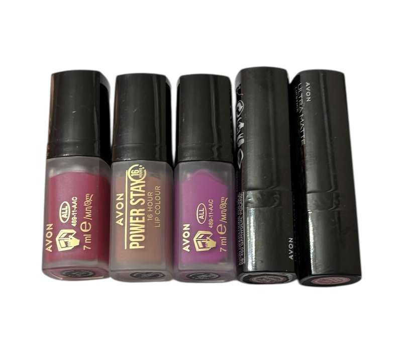 Avon Lot Of 5 Lipstick & Lip Colour