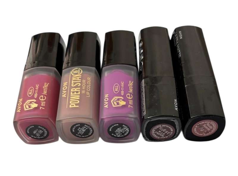 Avon Lot Of 5 Lipstick & Lip Colour