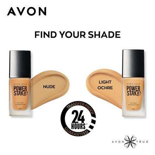 Avon Power Stay 24-Hour Foundation 30ml shade:135G Light Ochre