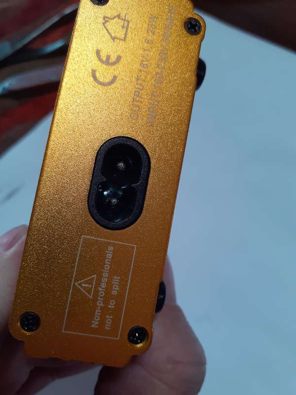 Tattoo gun power supply used once