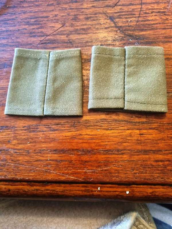 Rhodesian BSAP Reserve Shoulder Tabs ( Note on shorter than the other)