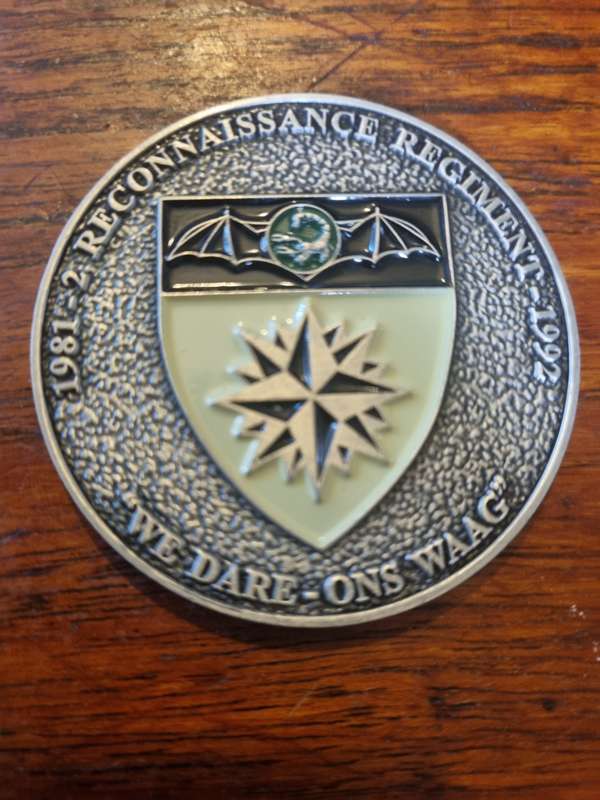 SADF 2 Reconnaissance Regiment Challenge Coin