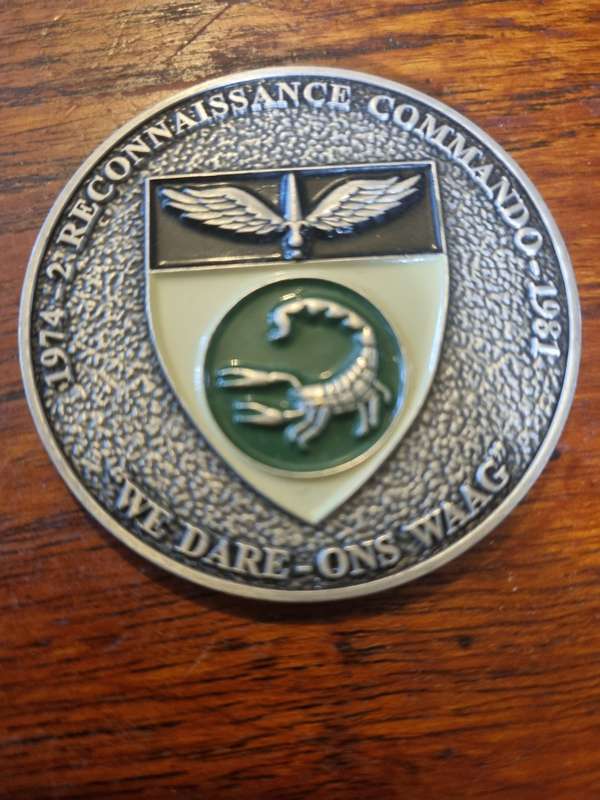 SADF 2 Reconnaissance Regiment Challenge Coin